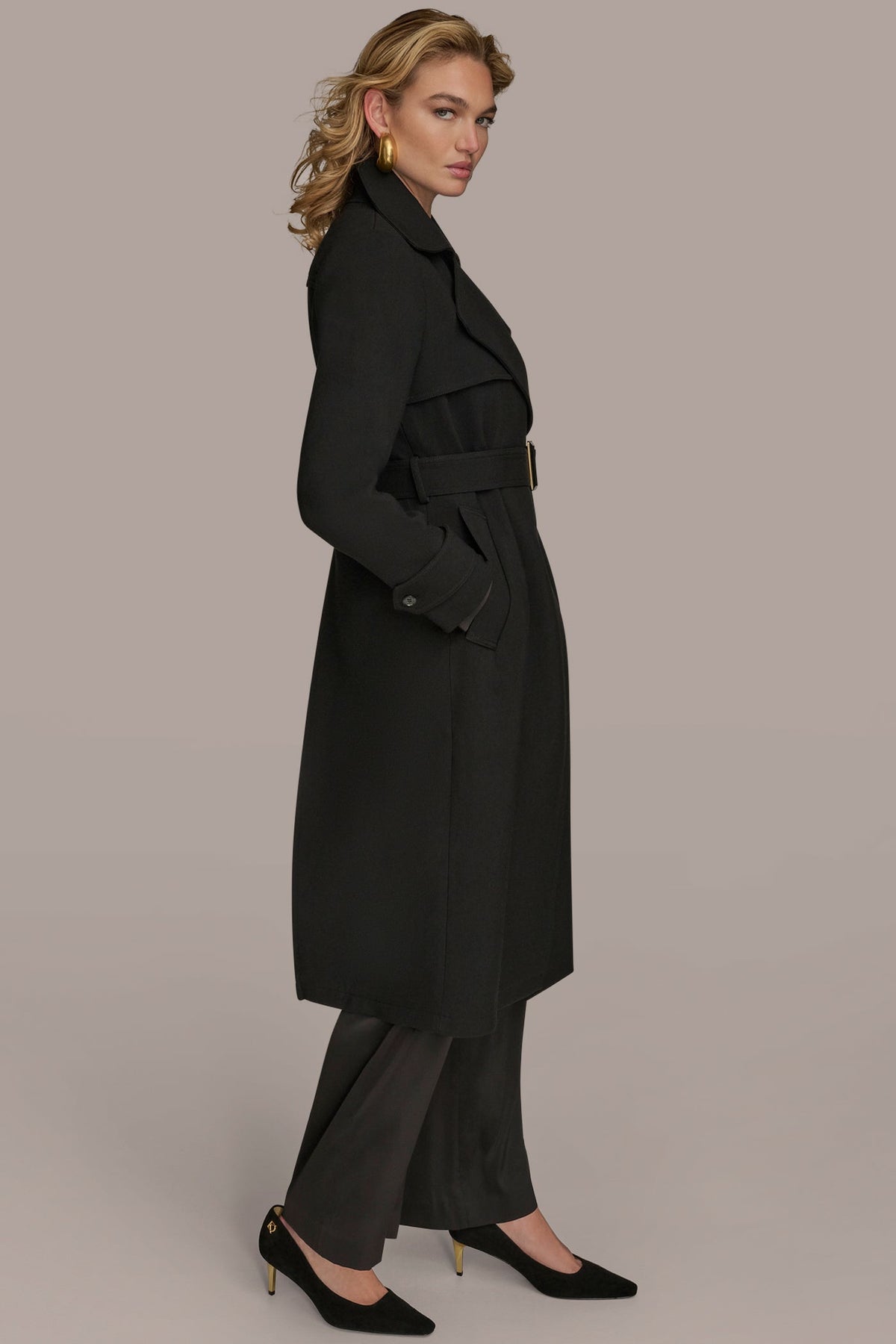 TRENCH RAIN COAT - Black
