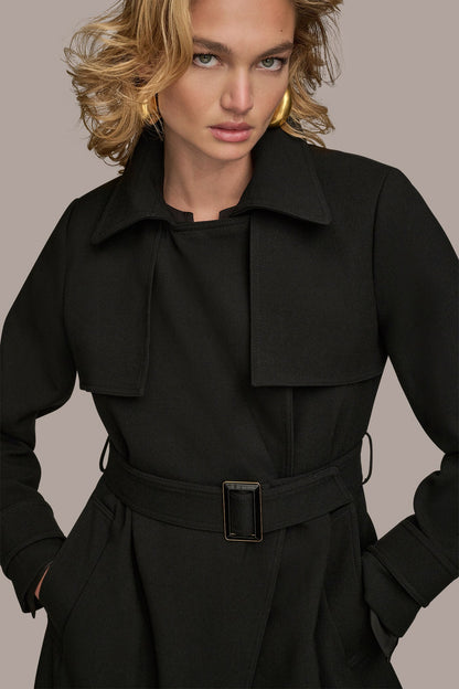 TRENCH RAIN COAT - Black
