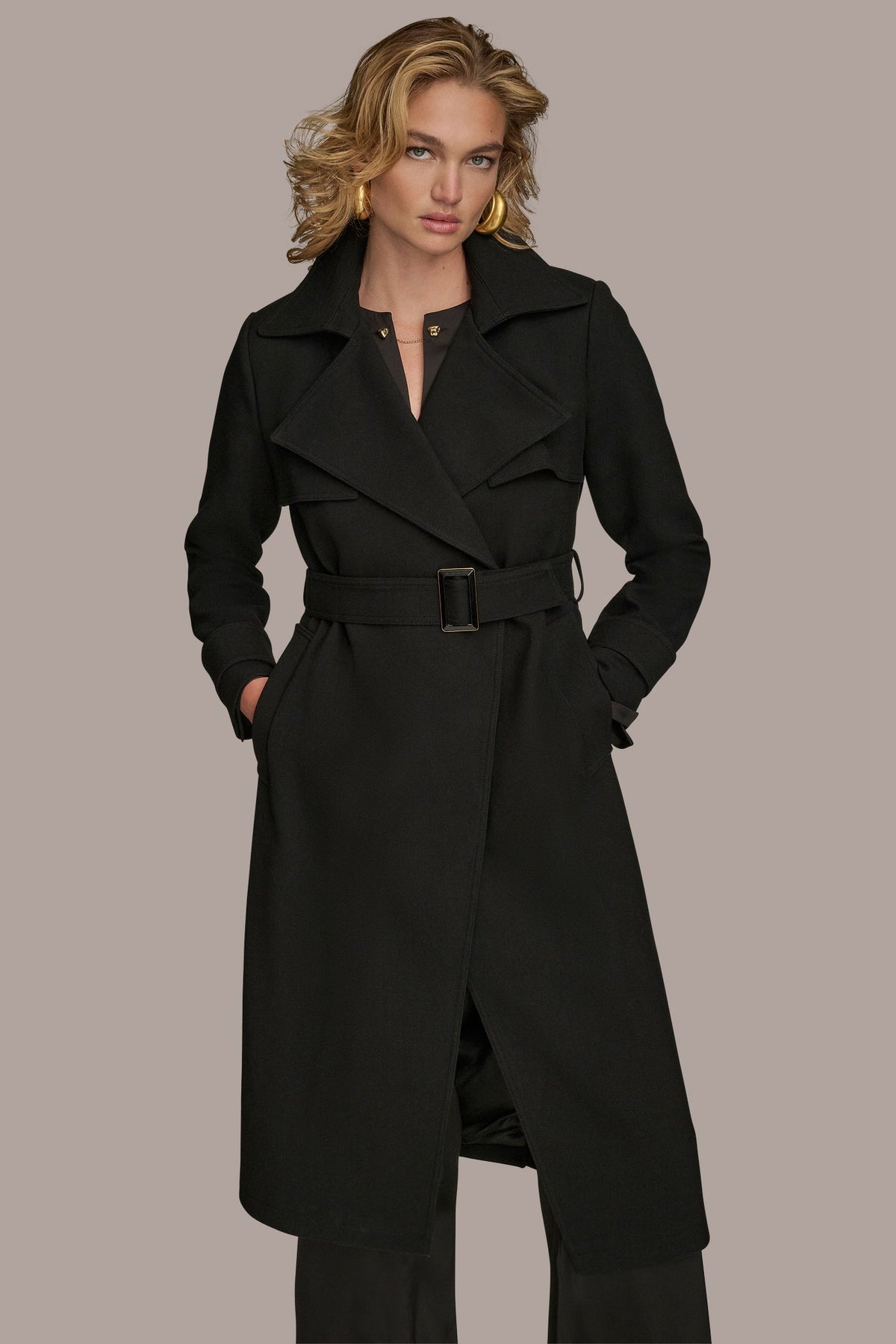 TRENCH RAIN COAT - Black