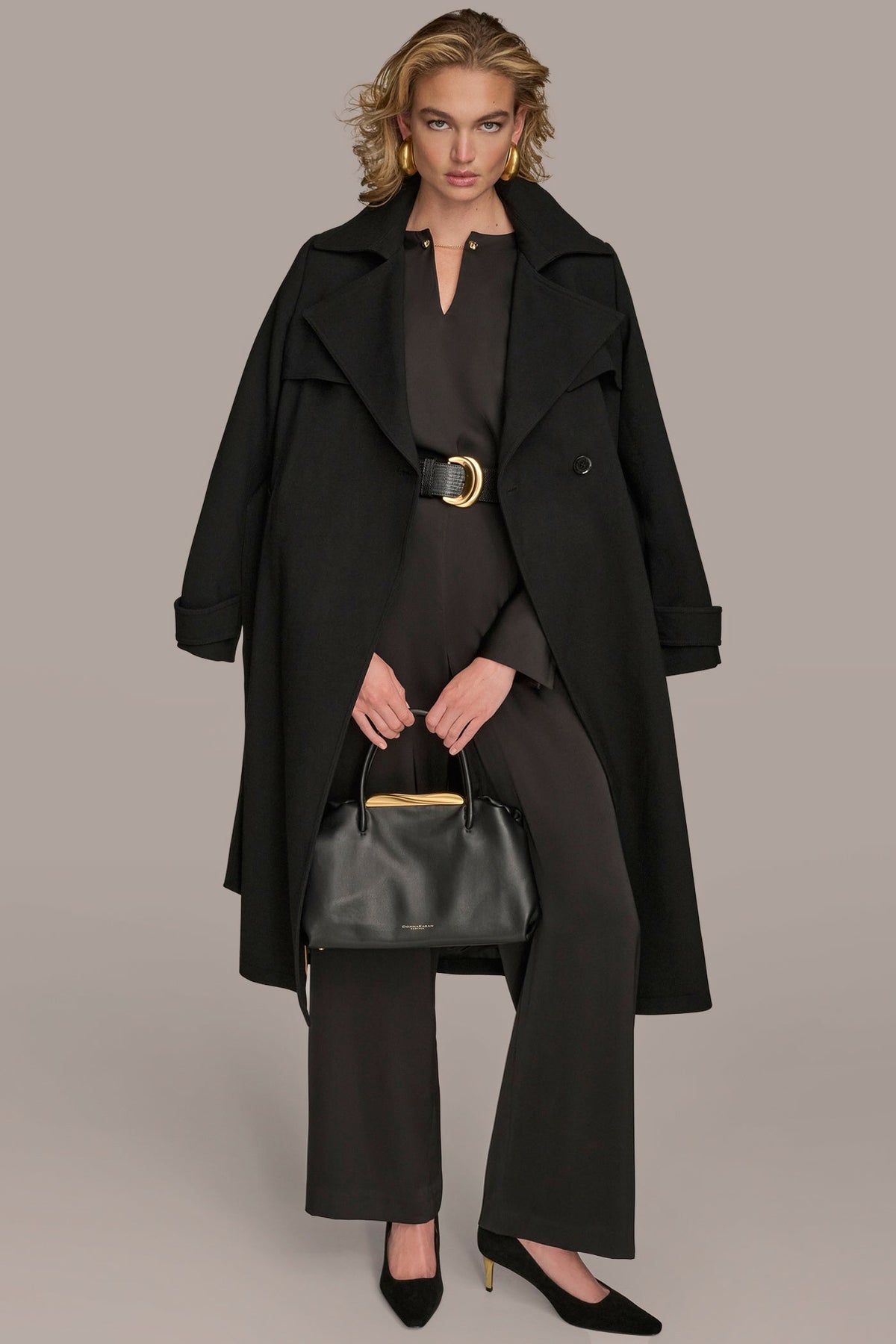 TRENCH RAIN COAT - Black