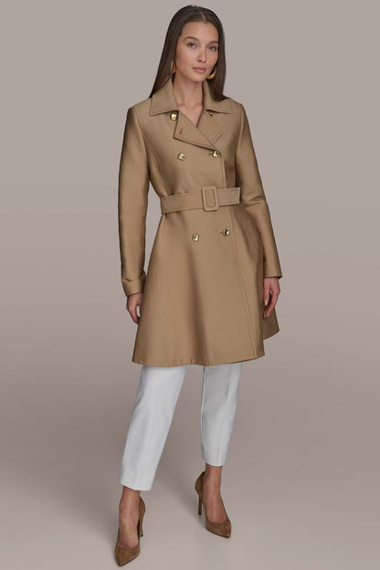 RAIN TRENCH COAT - HAZELNUT