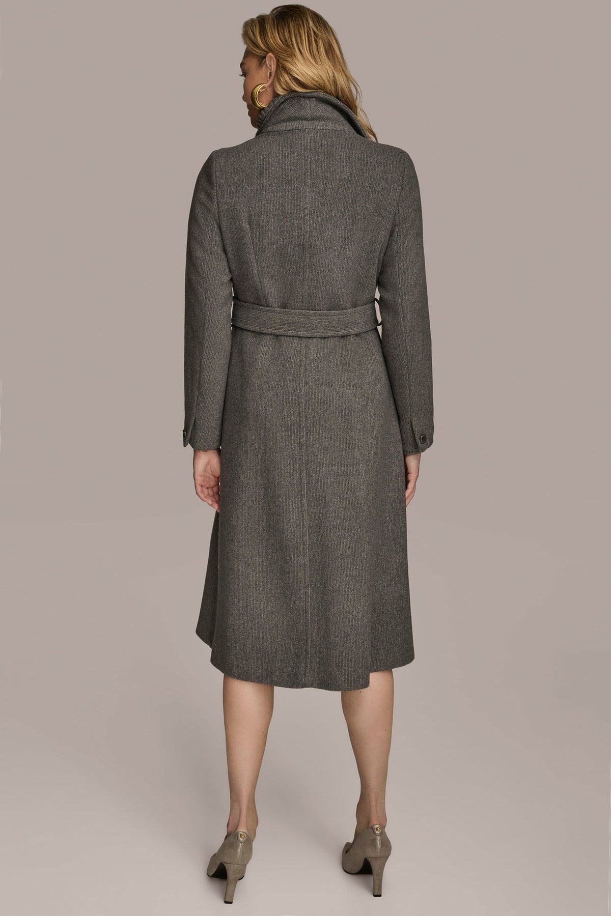 WOOL COAT - Steel