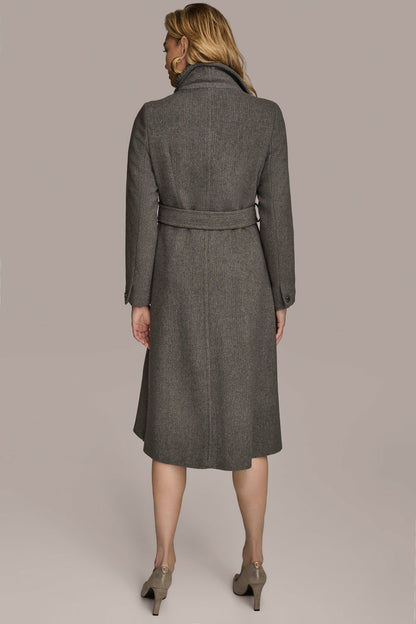 WOOL COAT - Steel