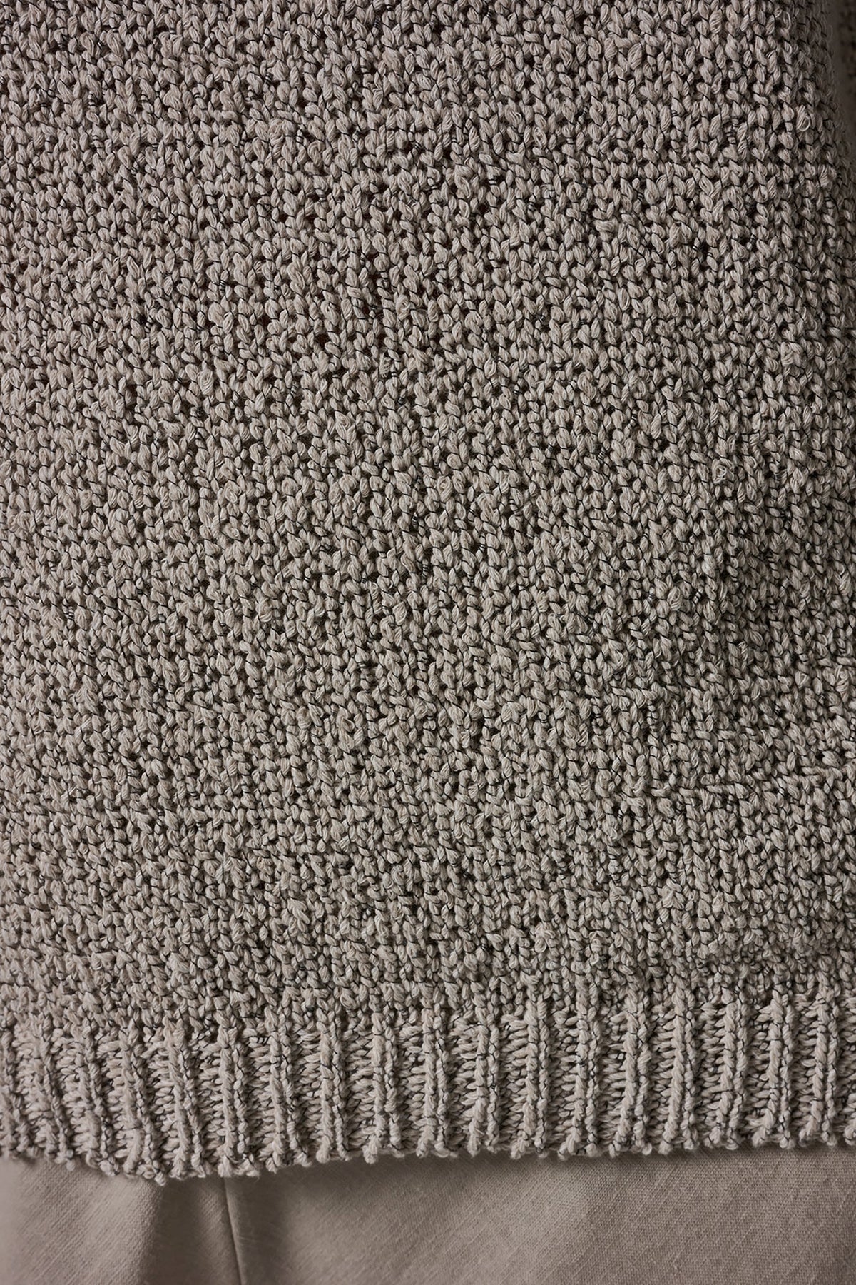 SHORT SLEEVE MÉLANGE EASY SWEATER - Sandstone Multi