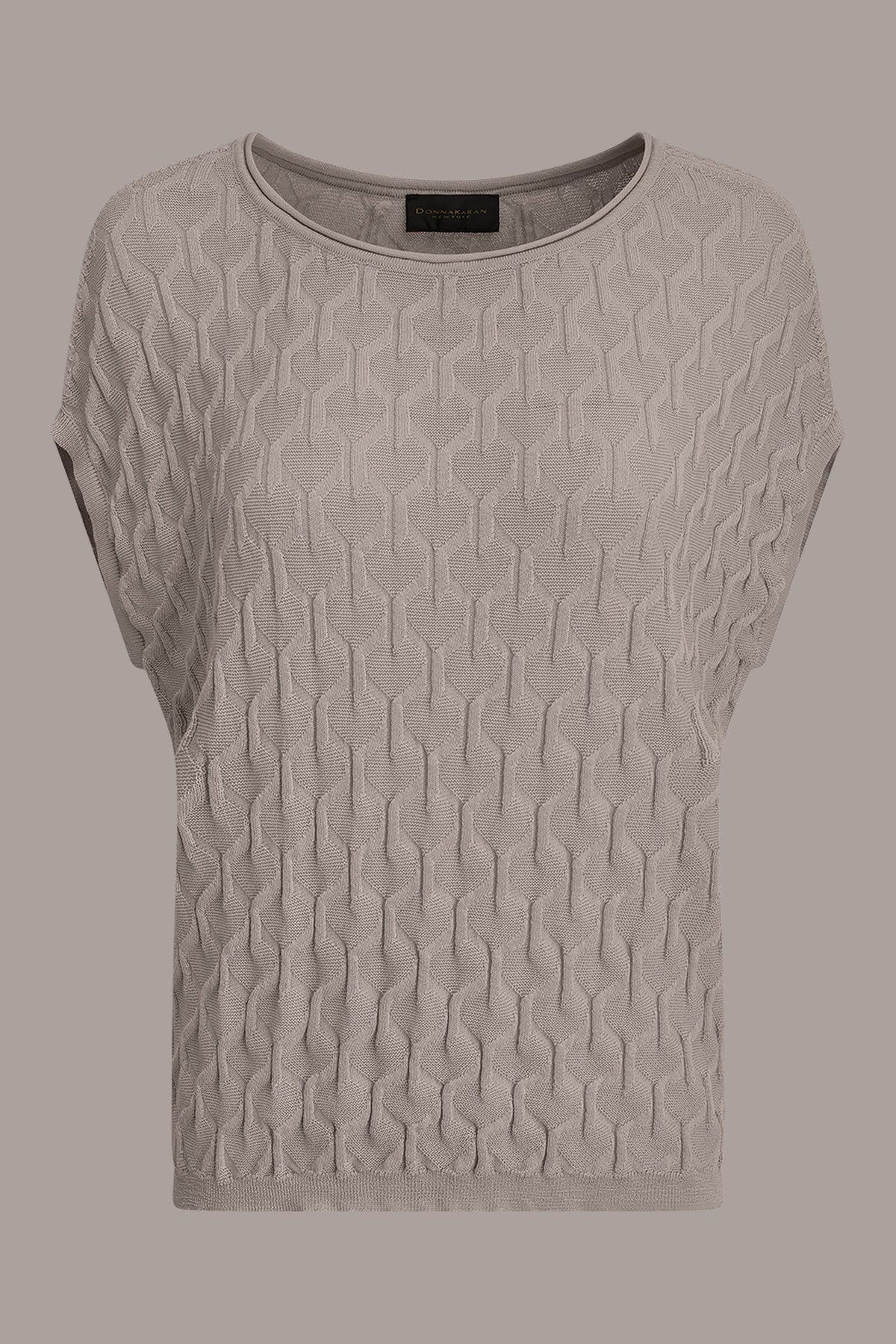 CAP SLEEVE SWEATER - Sisal