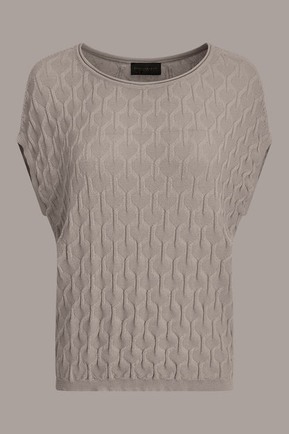 CAP SLEEVE SWEATER - Sisal