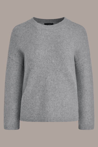 OVERSIZED LONG SLEEVE CREW-NECK SWEATER - VAPOR
