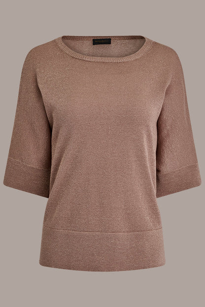 METALLIC WIDE CUFF SWEATER - Umbria