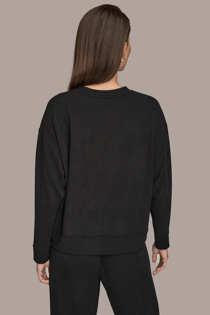 LONG SLEEVE SWEATSHIRT - Black