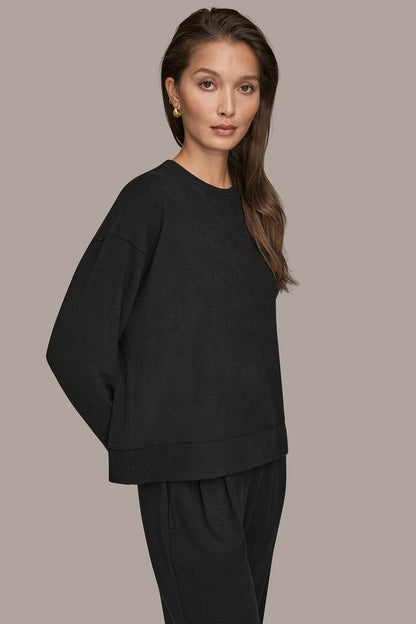 LONG SLEEVE SWEATSHIRT - Black