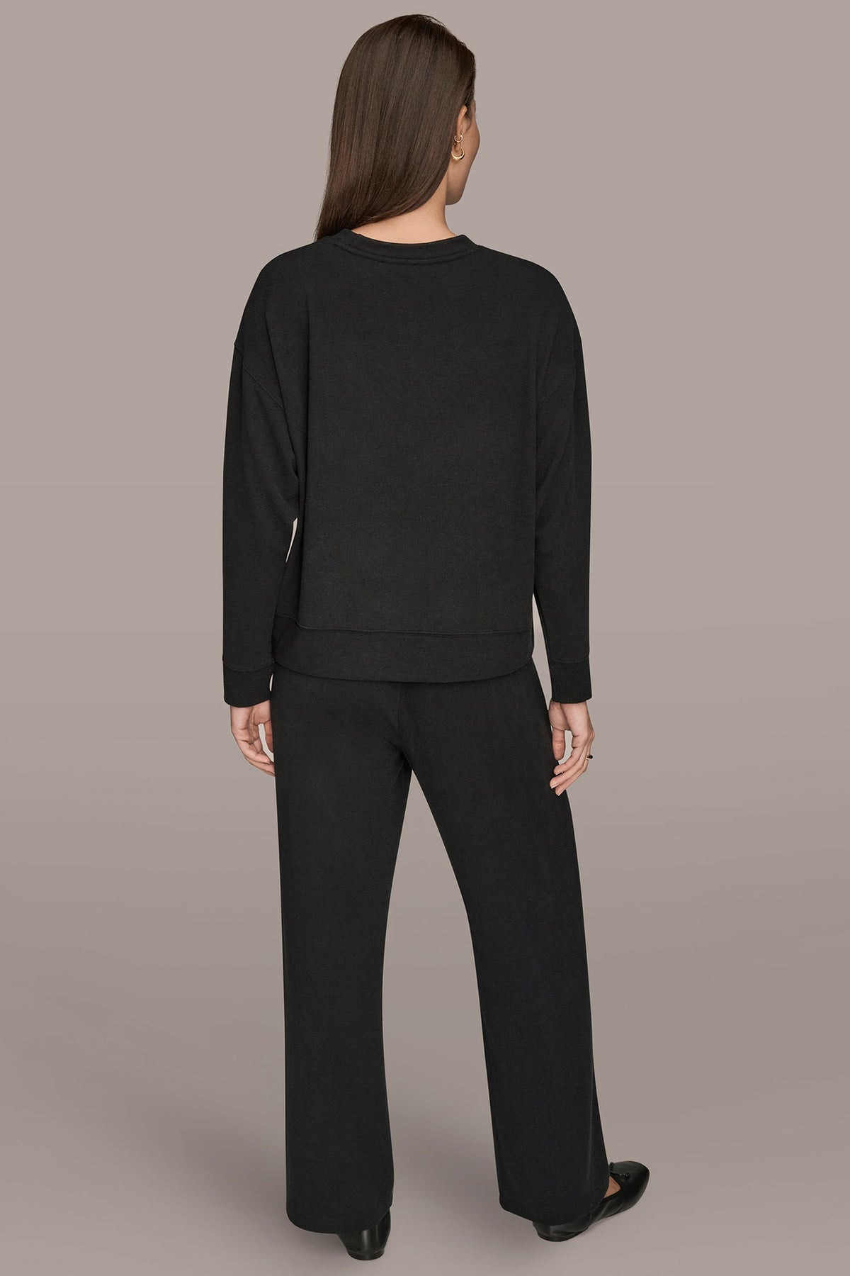 LONG SLEEVE SWEATSHIRT - Black