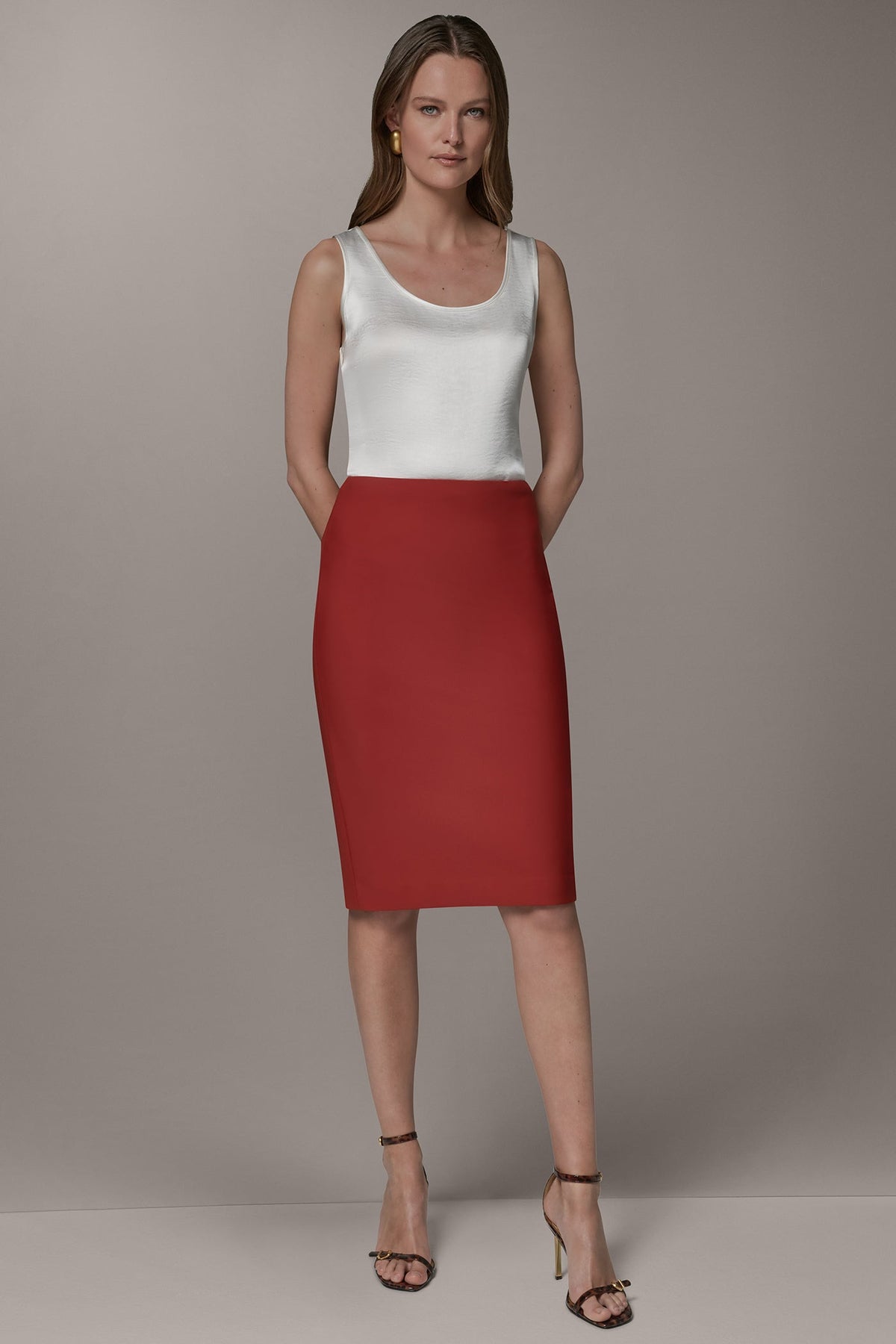 PENCIL SKIRT - Sunbaked