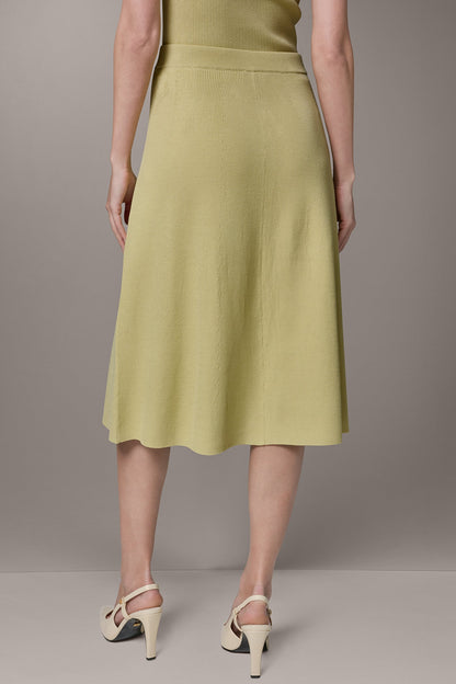 MIDI SWEATER SKIRT - Citrus