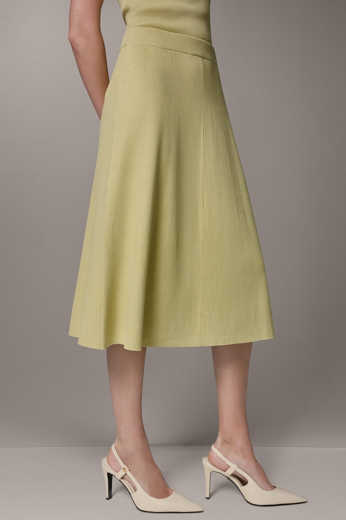 MIDI SWEATER SKIRT - Citrus
