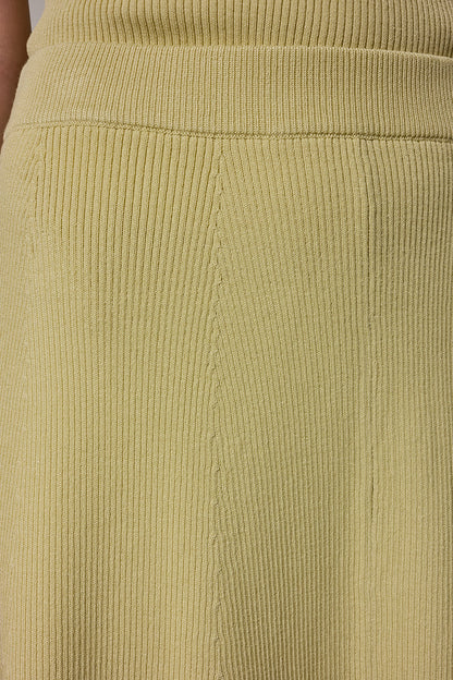 MIDI SWEATER SKIRT - Citrus