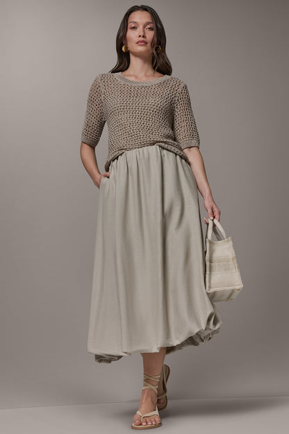 BUBBLE SKIRT - Tuscan Grey
