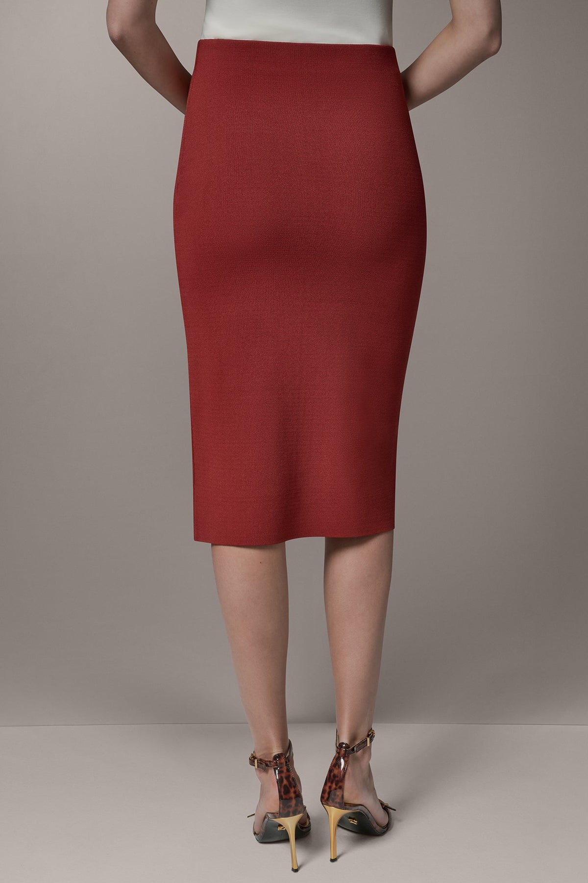 MIDI SWEATER SKIRT - Sunbaked