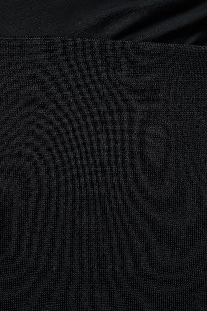 MIDI SWEATER SKIRT - Black