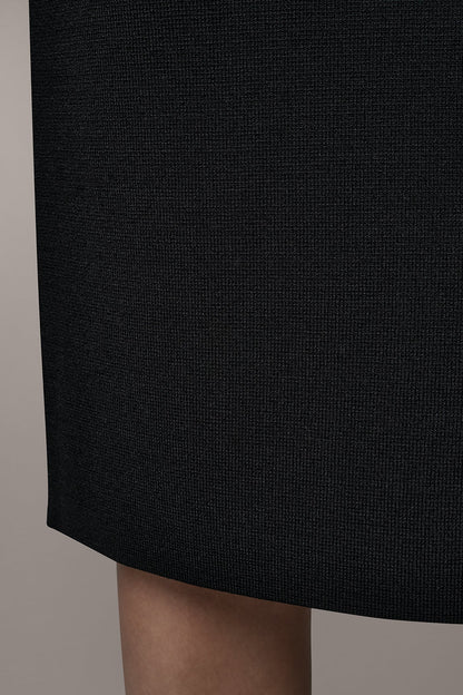 MIDI SWEATER SKIRT - Black