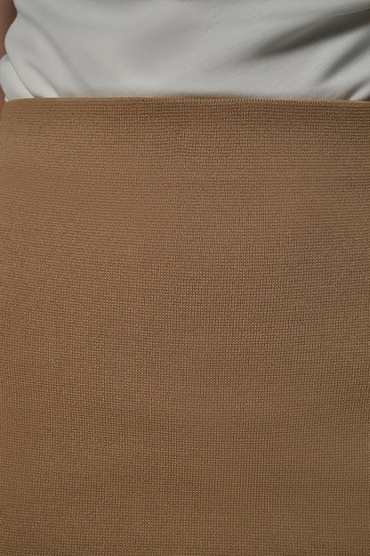 MIDI SWEATER SKIRT - Fawn