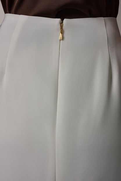 PENCIL SKIRT - Cream