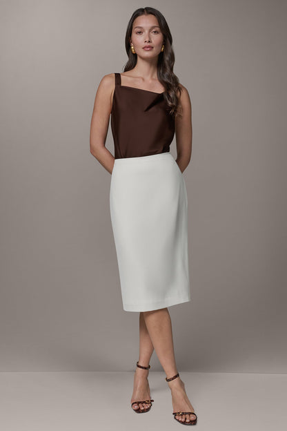 PENCIL SKIRT - Cream