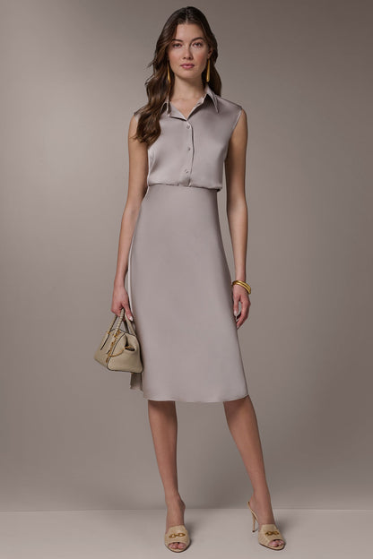 SATIN BIAS SKIRT - Turin