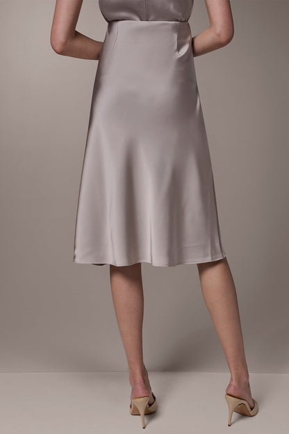 SATIN BIAS SKIRT - Turin