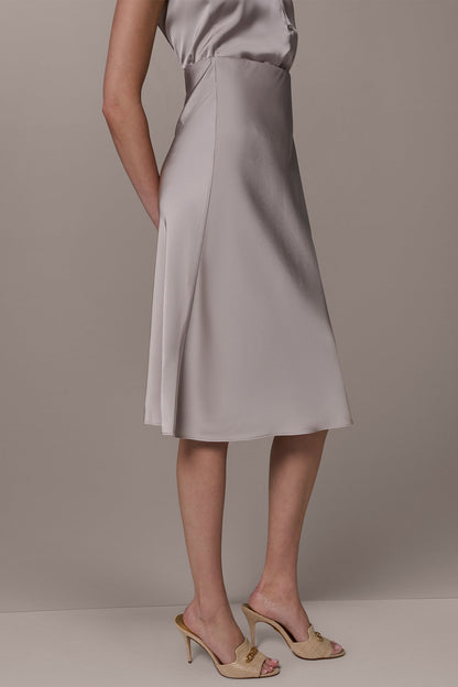 SATIN BIAS SKIRT - Turin