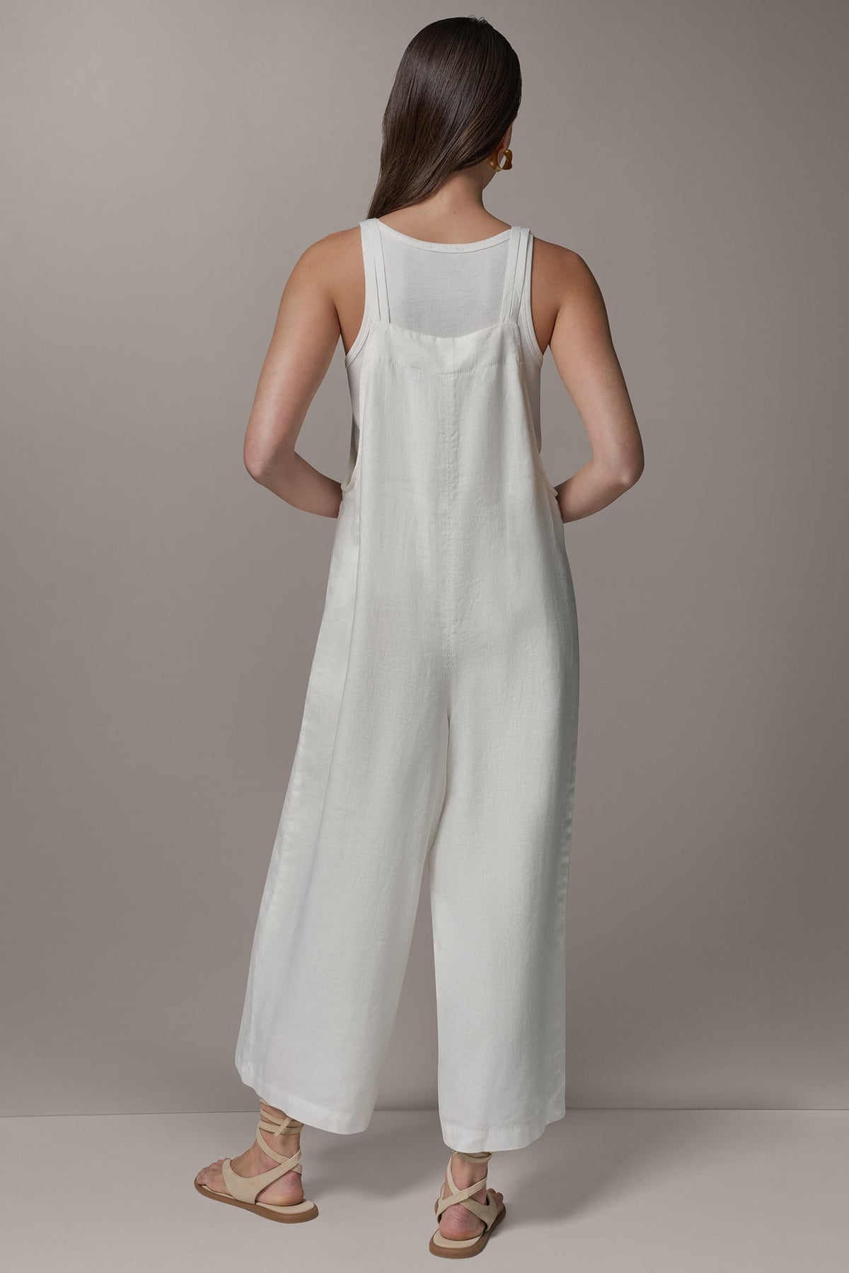 SLEEVELESS CROPPED JUMPER - Cream