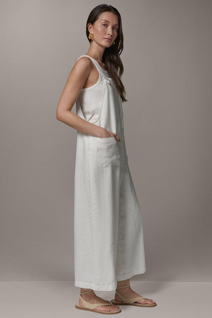 SLEEVELESS CROPPED JUMPER - Cream