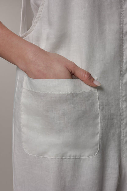 SLEEVELESS CROPPED JUMPER - Cream