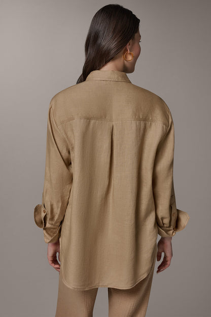 LONG SLEEVE SHIRT - FAWN