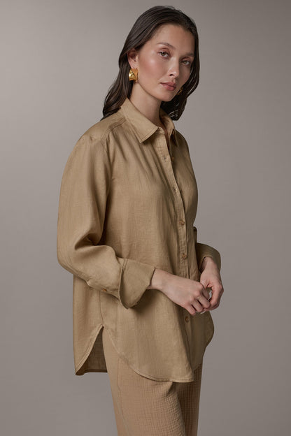 LONG SLEEVE SHIRT - FAWN