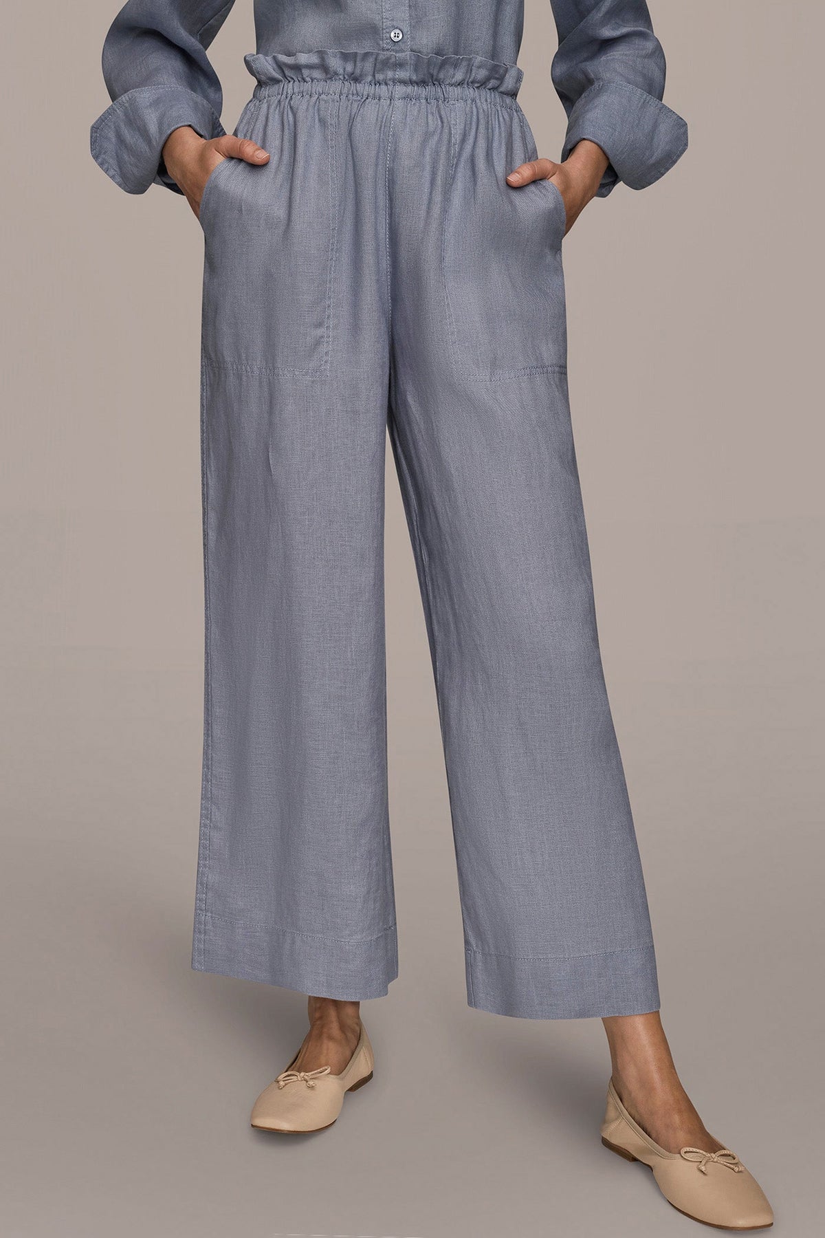 HIGH-RISE PAPERBAG PANT - Tempest