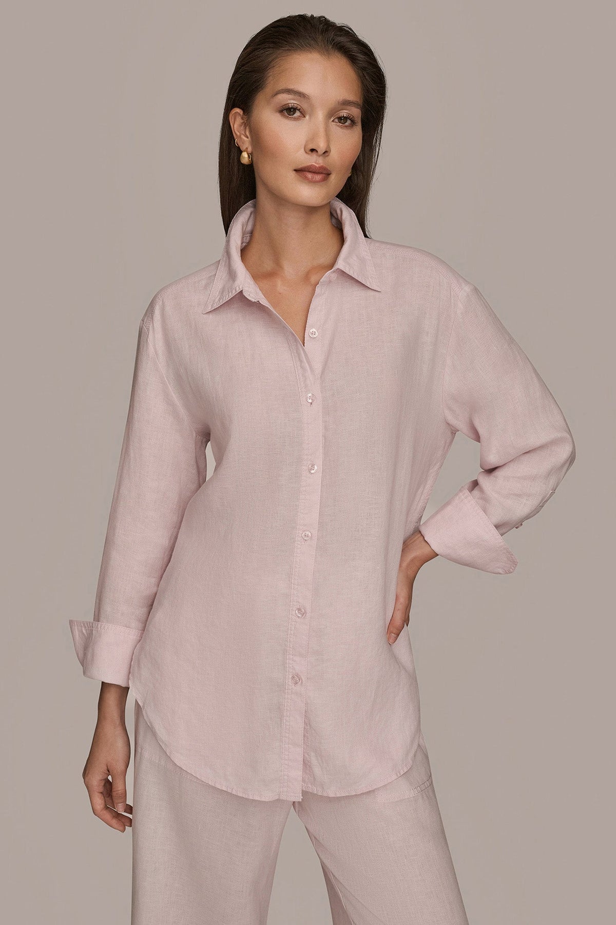 LONG SLEEVE SHIRT - PINK WISTERIA