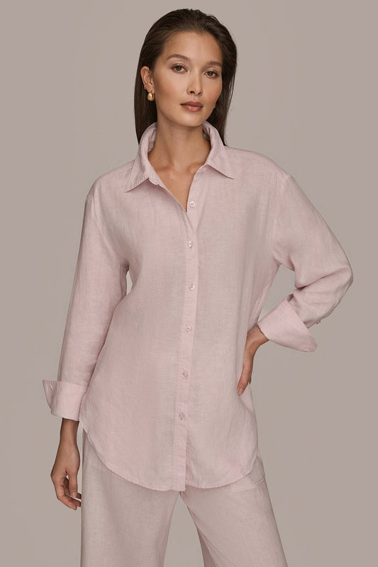 LONG SLEEVE SHIRT - PINK WISTERIA