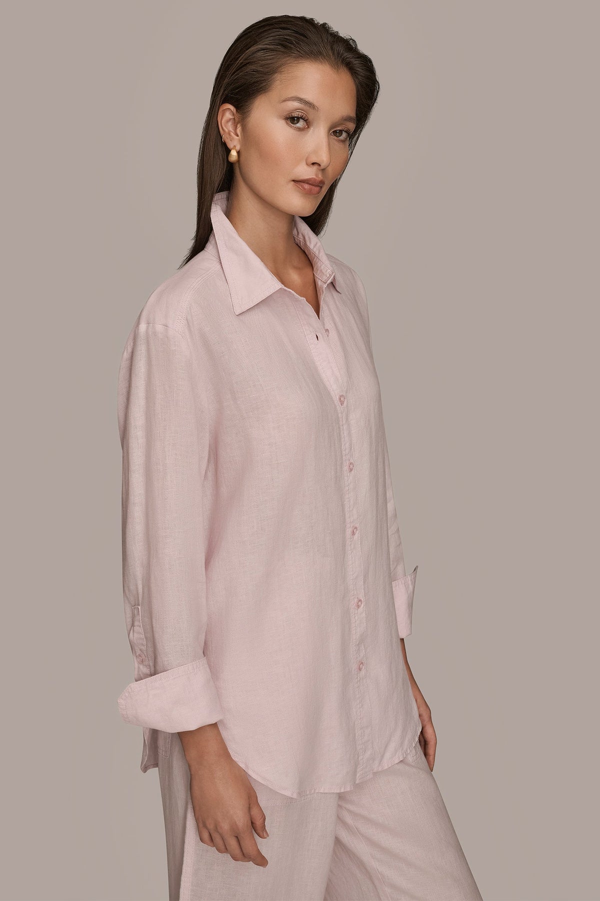 LONG SLEEVE SHIRT - PINK WISTERIA