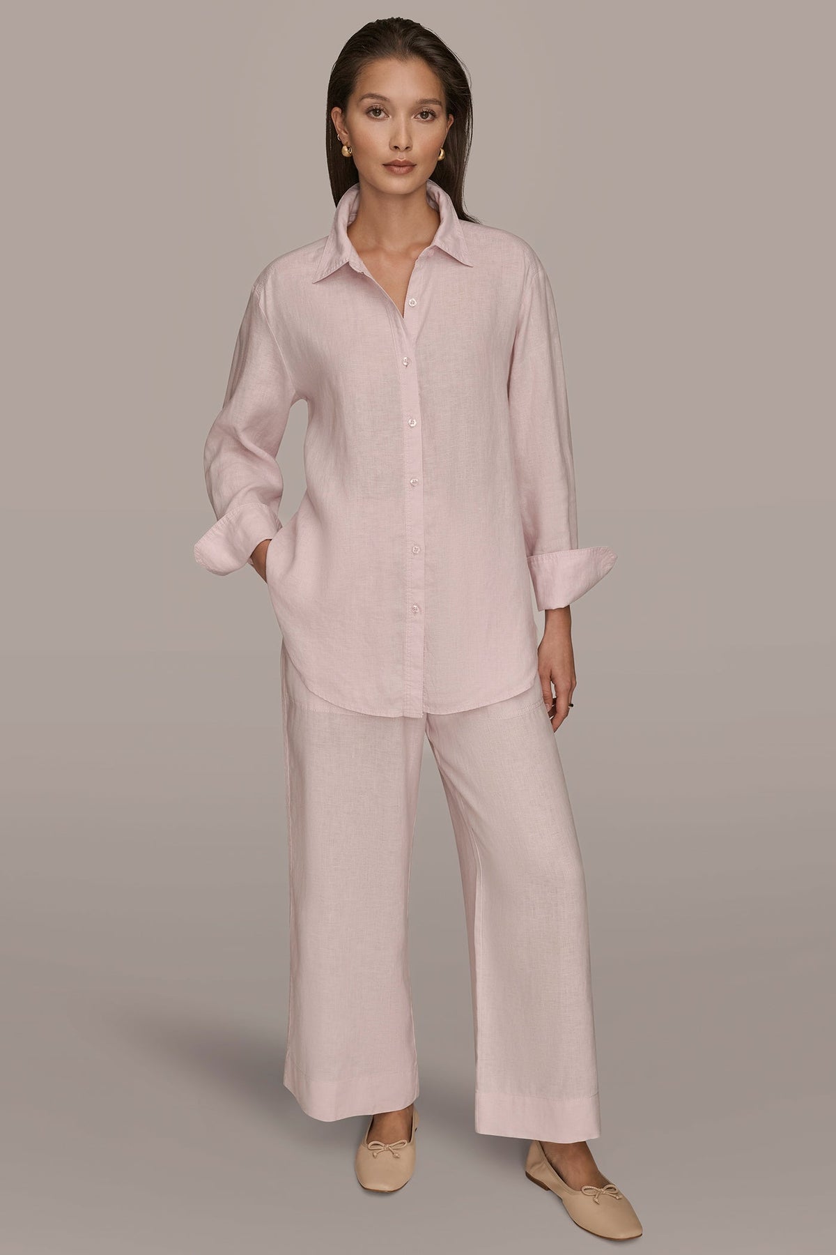 LONG SLEEVE SHIRT - PINK WISTERIA