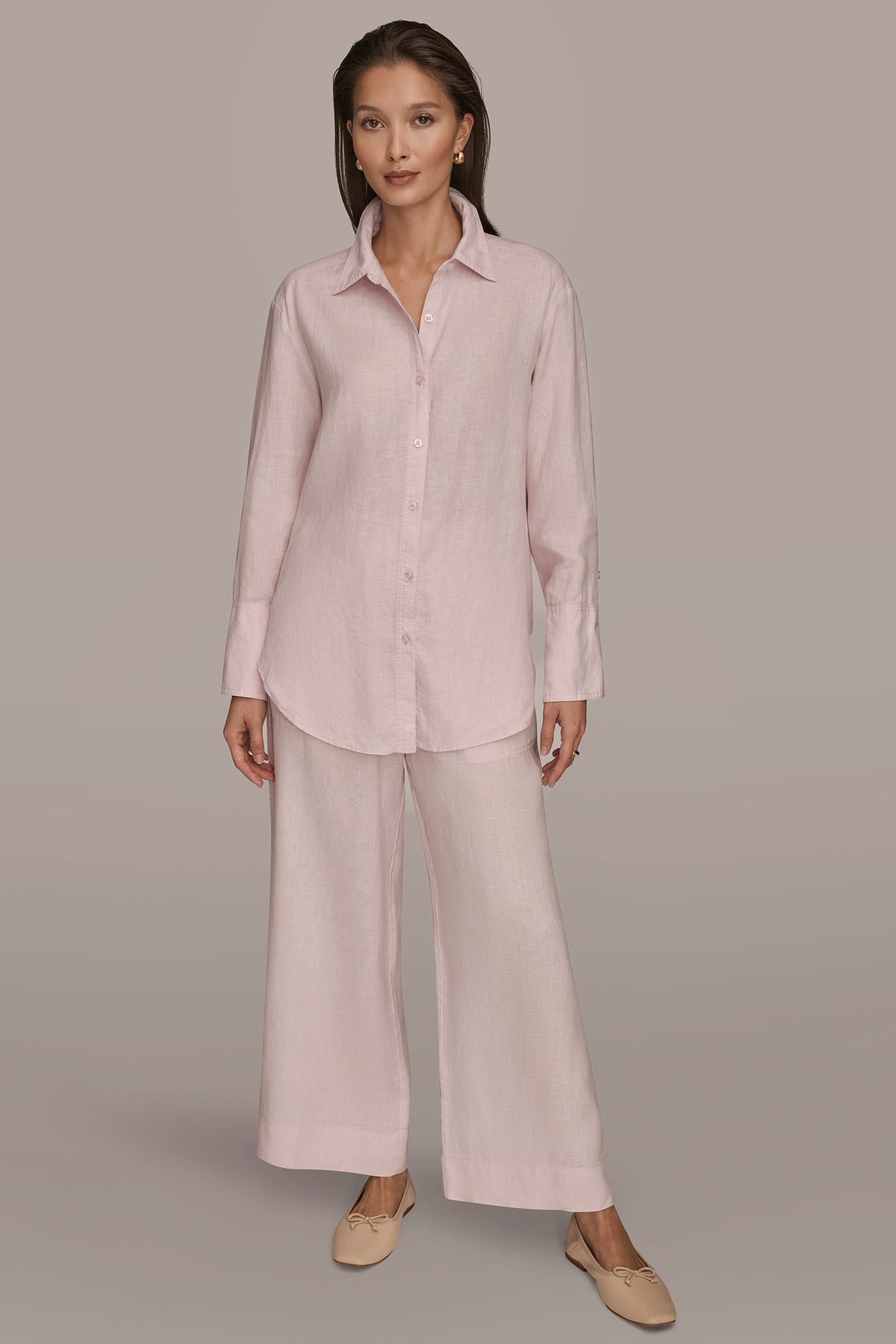 LONG SLEEVE SHIRT - PINK WISTERIA