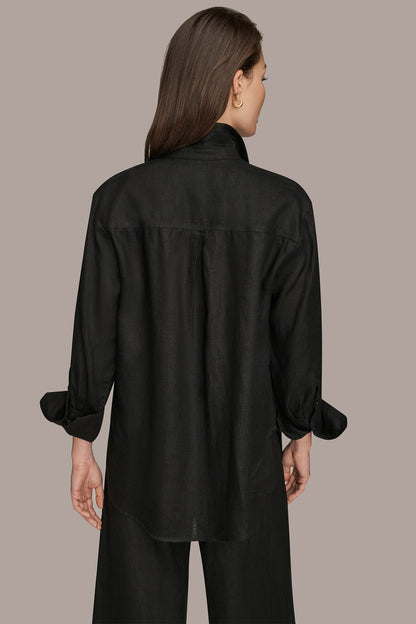 LONG SLEEVE SHIRT - Black