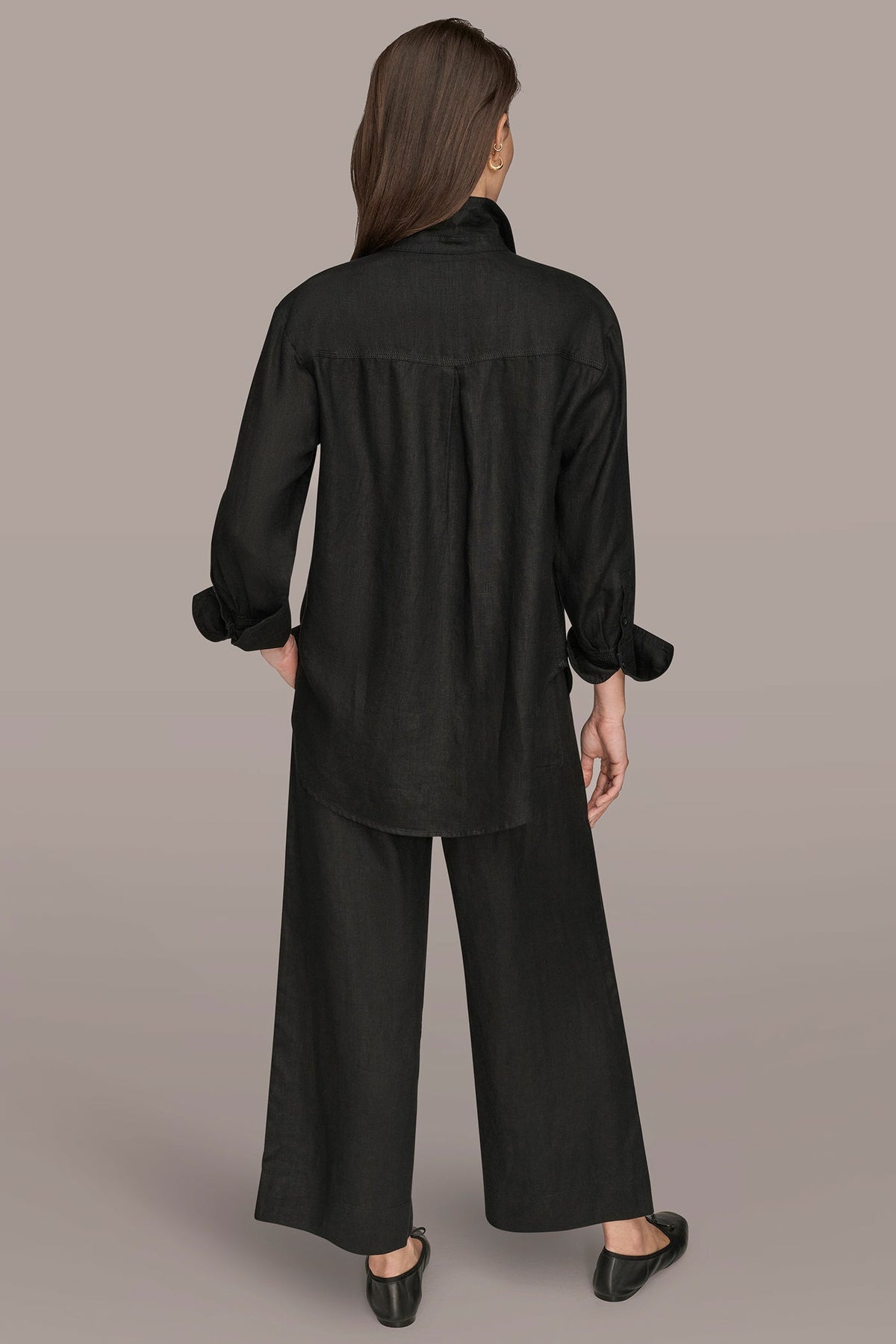 LONG SLEEVE SHIRT - Black