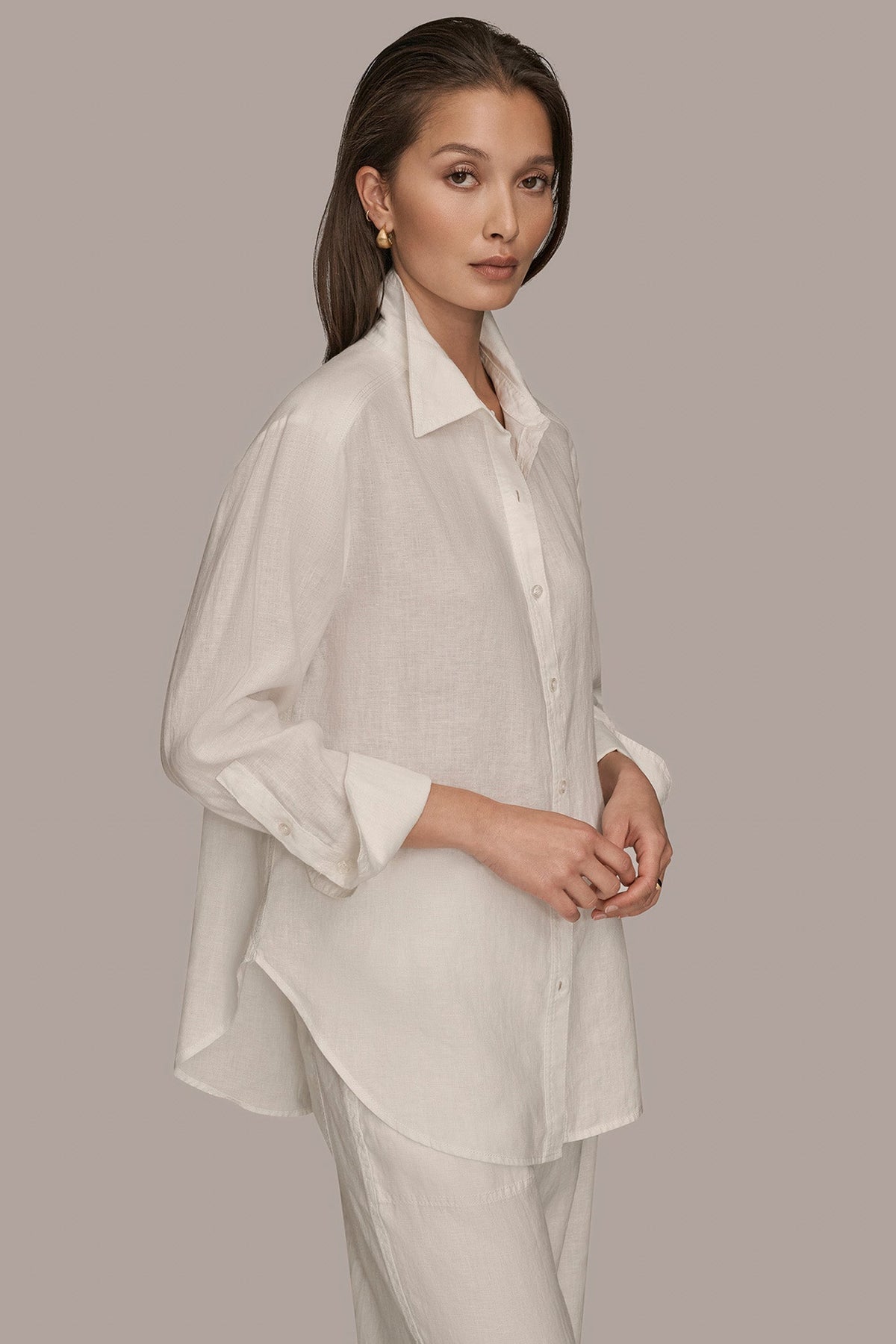 LONG SLEEVE SHIRT - CREAM