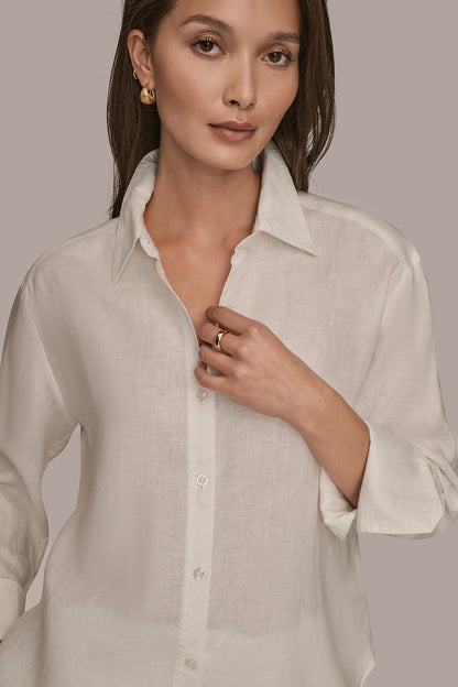 LONG SLEEVE SHIRT - CREAM