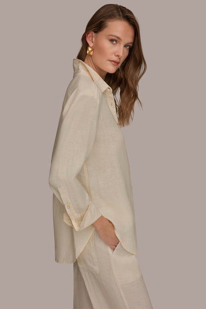 LONG SLEEVE SHIRT - Buttercream