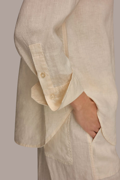 LONG SLEEVE SHIRT - Buttercream