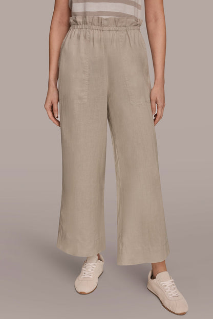 HIGH-RISE PAPERBAG PANT - Tuscan Grey
