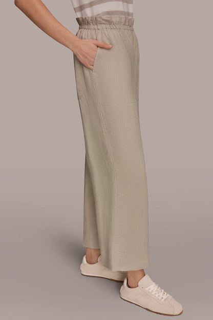 HIGH-RISE PAPERBAG PANT - Tuscan Grey