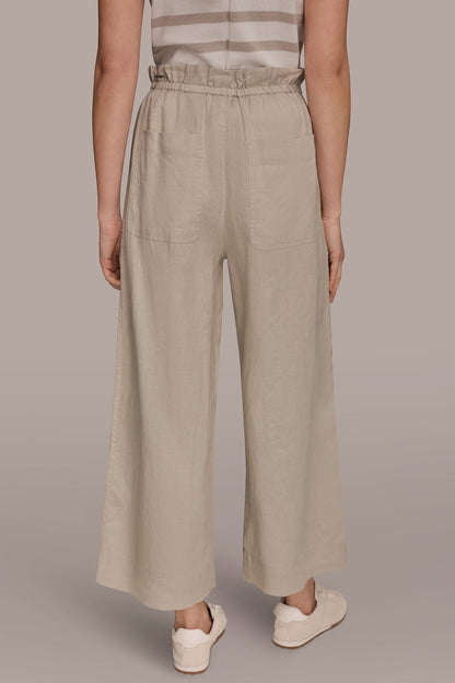 HIGH-RISE PAPERBAG PANT - Tuscan Grey
