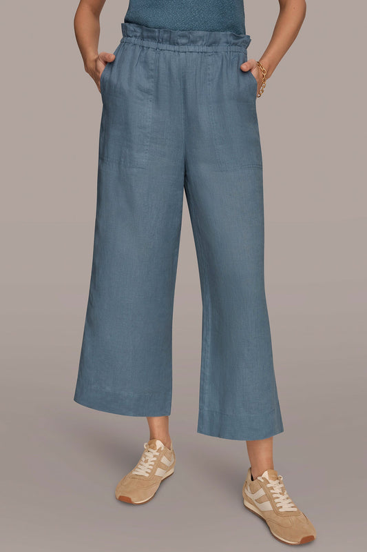 HIGH-RISE PAPERBAG PANT - Washed Indigo